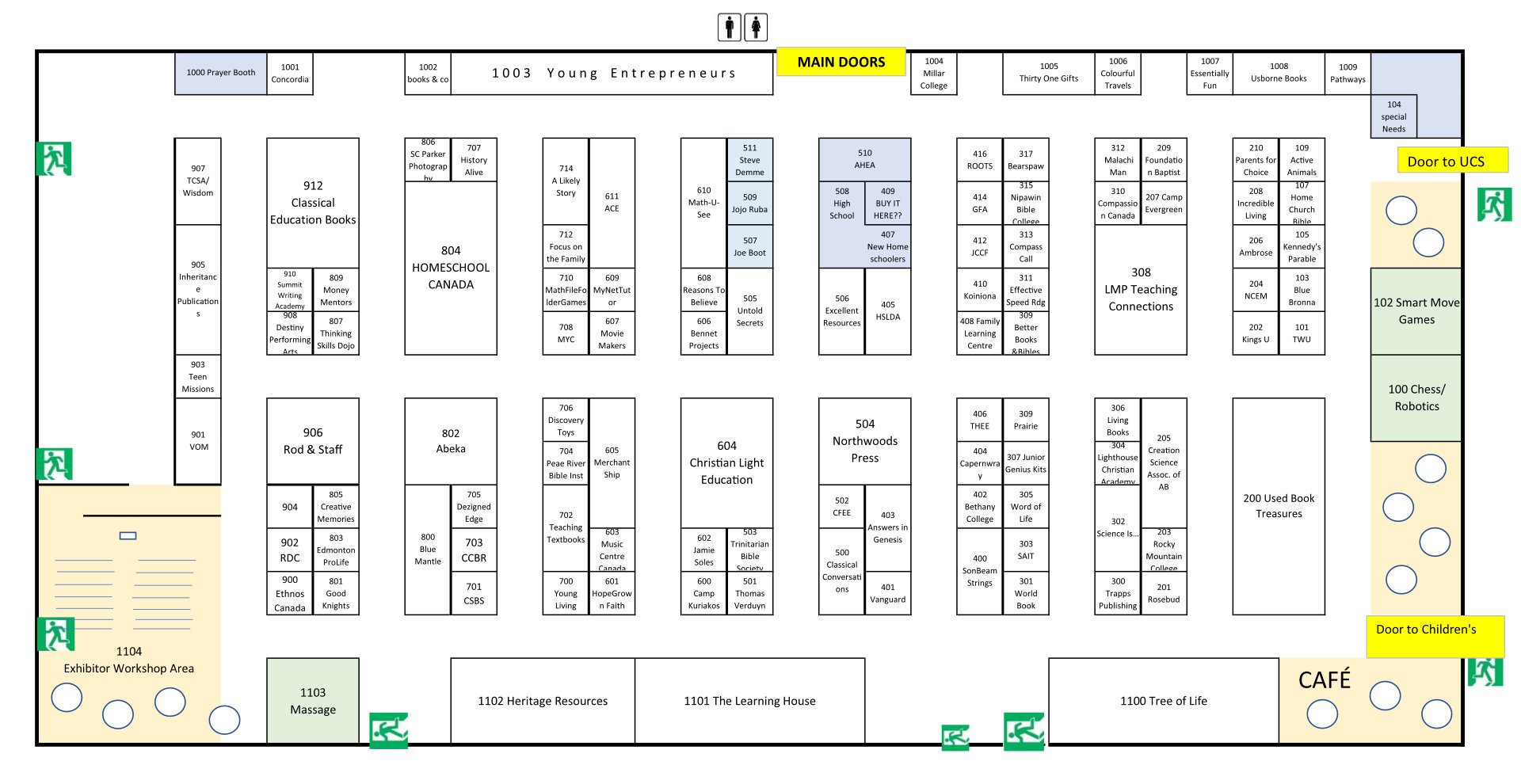 Exhibit Hall Floor Plan